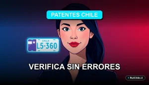 Ilustración de un analista de ciberseguridad verificando datos de patente de vehículo en Chile de forma segura.