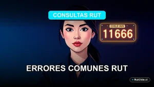 Ilustración de estilo cibernético sobre consulta del RUT de un vehículo en Chile, mostrando una analista de ciberseguridad y elementos digitales.