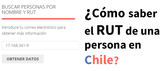 Buscador de RUT con sólo el nombre en Chile (Nuevo 2021).