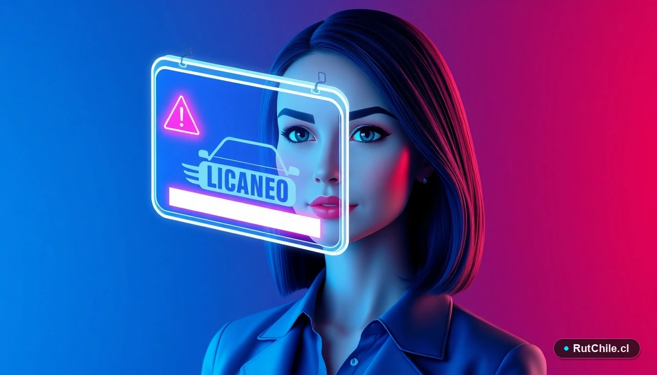 Mujer experta en ciberseguridad analizando una patente de vehículo en una interfaz holográfica digital.