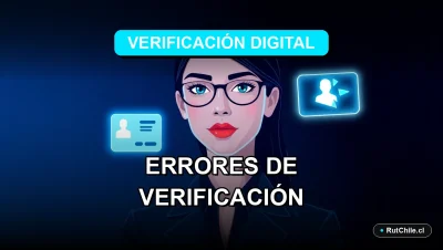 Ilustración premium sobre errores comunes en la verificación de identidad digital en Chile para empresas.