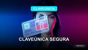Ilustración de ciberseguridad sobre cómo proteger tu ClaveÚnica de estafas de phishing que se hacen pasar por el Registro Civil de Chile.